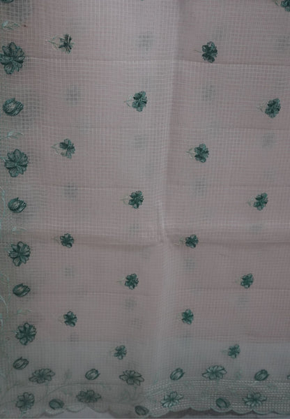 Linen Saree-Blue