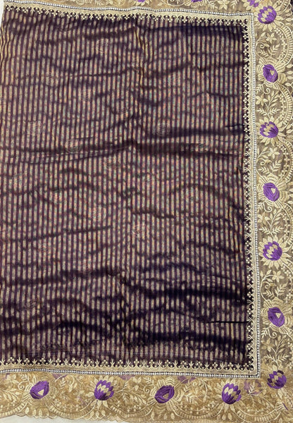 Designer Saree-Purple