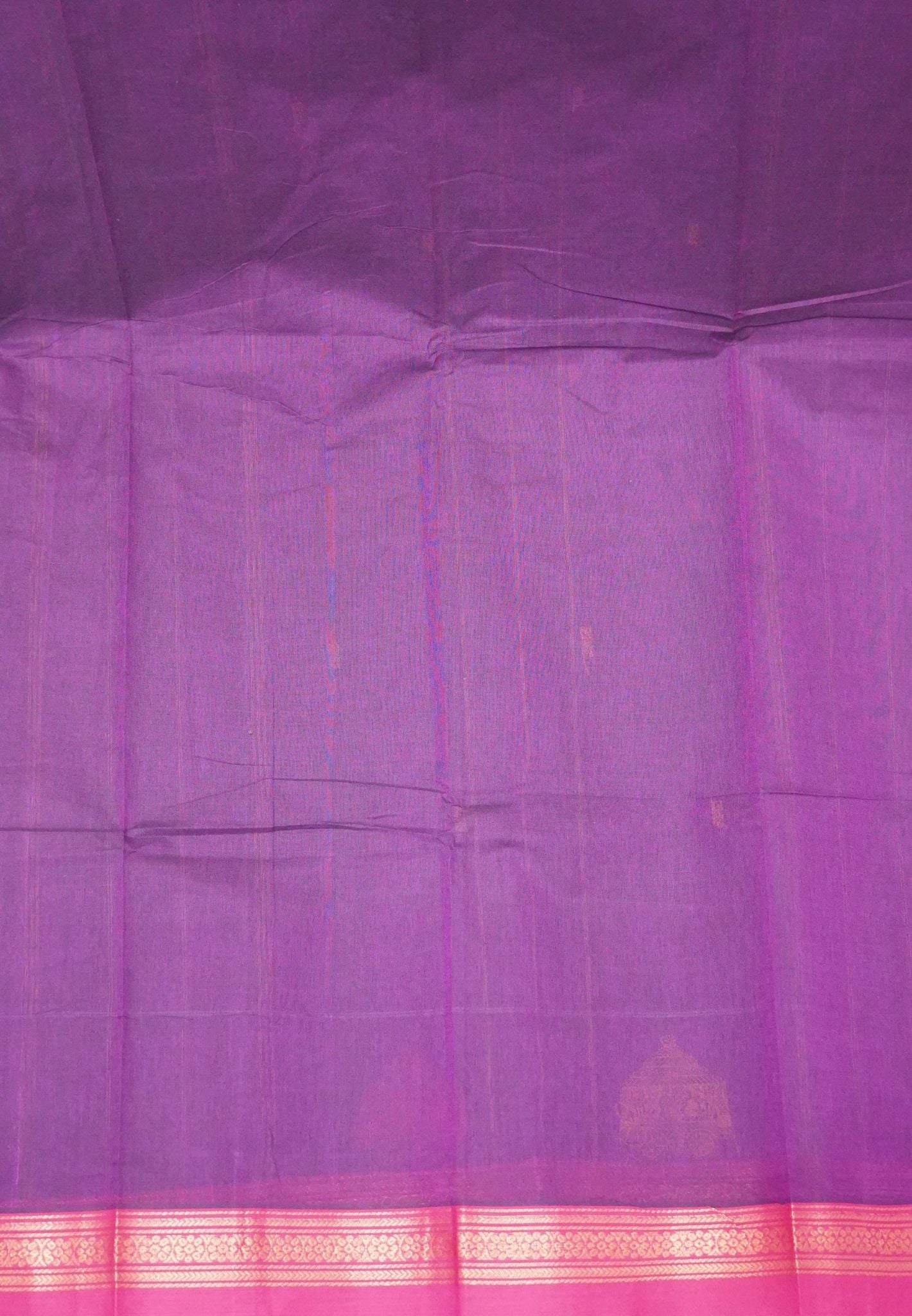 Chettinad Cotton Saree–Wine With Ther Border