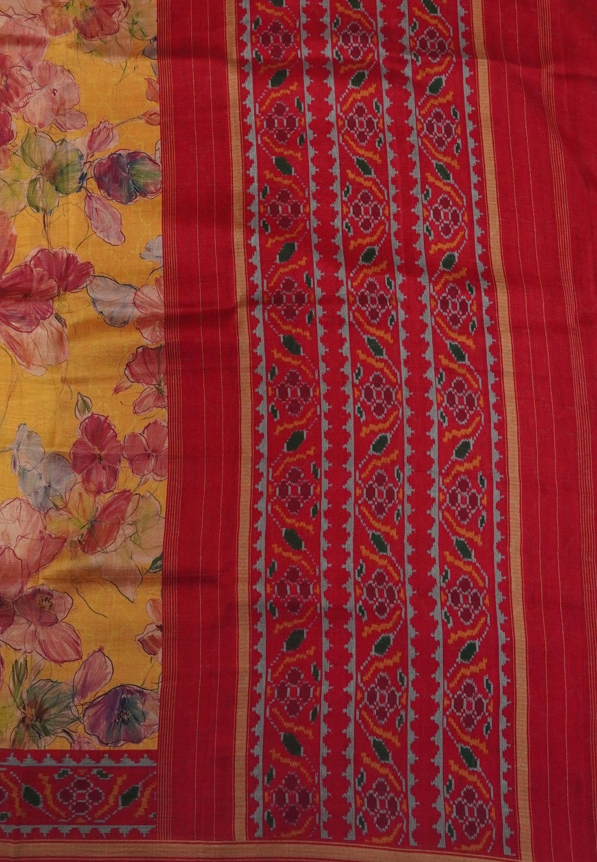 Premium Silk Saree-Yellow