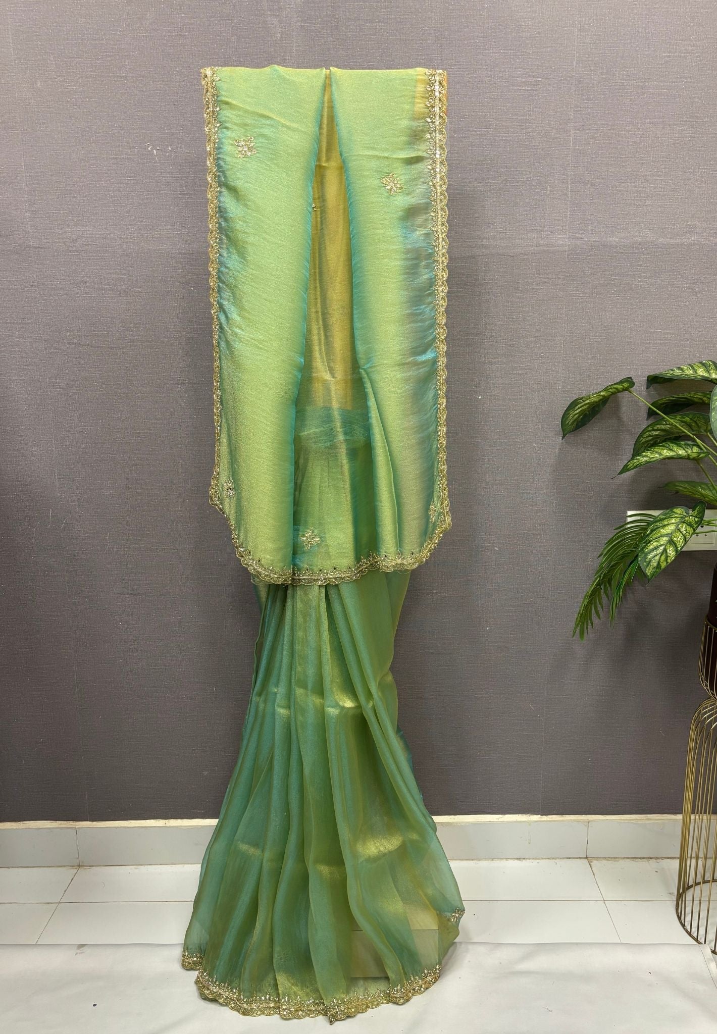 Designer Saree-Green