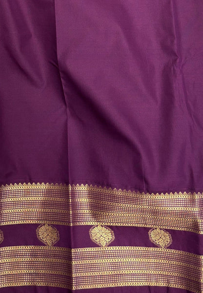 Budget Kanchipuram Saree-Ivory with Contrast Border
