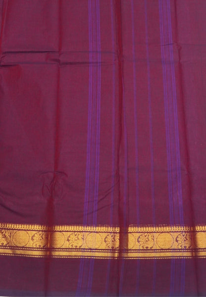 Chettinadu Cotton Saree-Maroon
