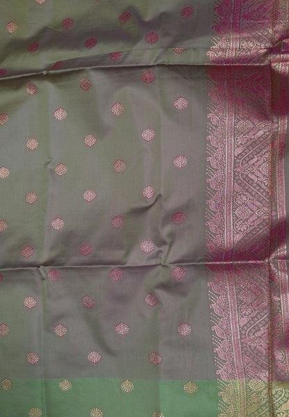 Semi Silk Saree-Rani Pink