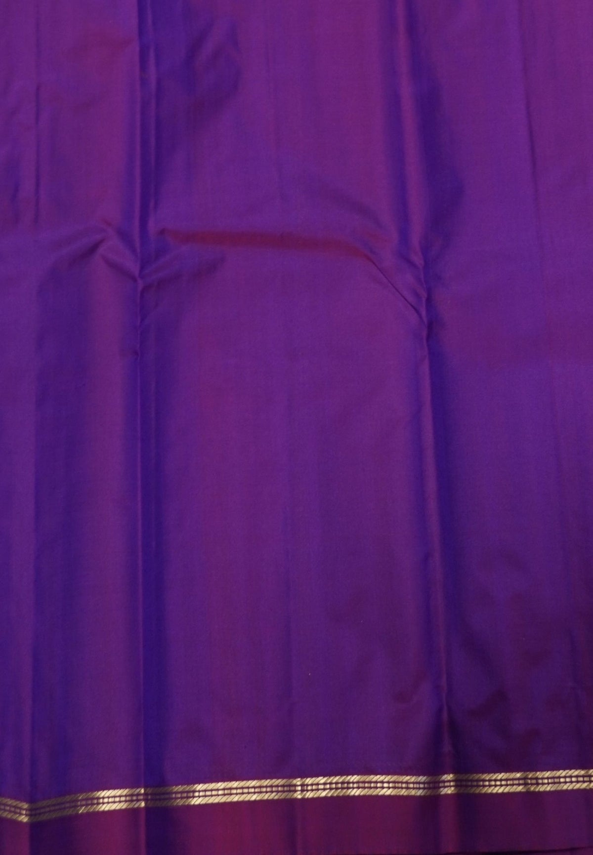 Pure Kanchipuram Silk Saree-Royal Blue with Small Border
