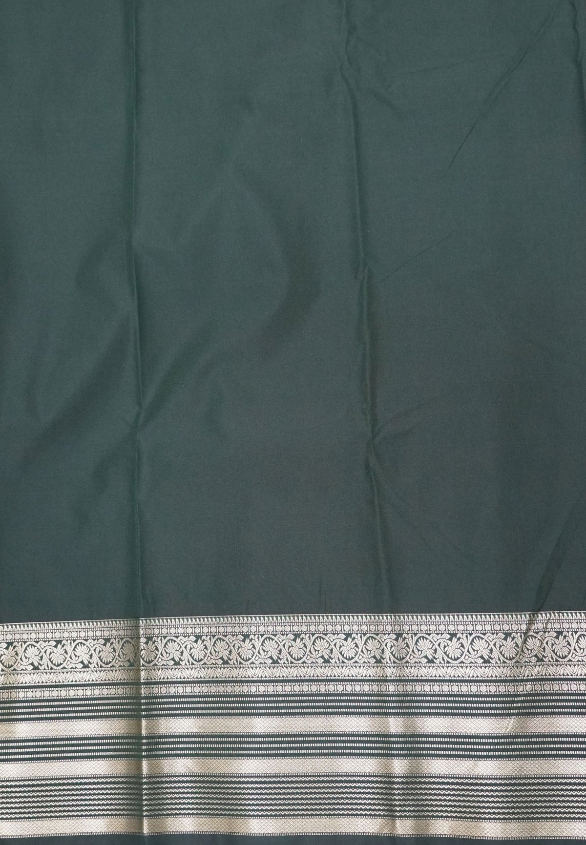 Budget Kanchipuram Saree-Wine In Floral Leaf & Stripe Zari Border