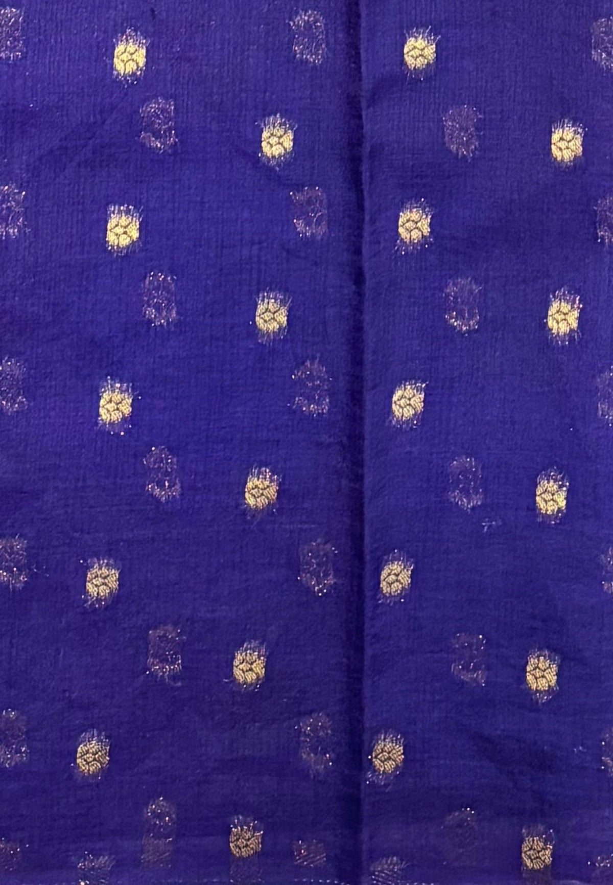 Soft Jute Tussar Saree-Purple In Square Check Zari Border