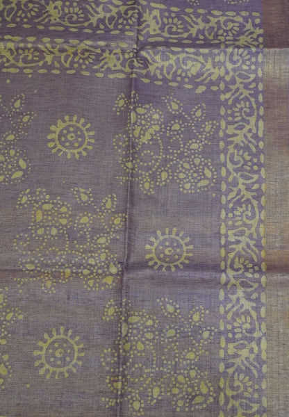 Bhagalpur Tissue Saree - Purple