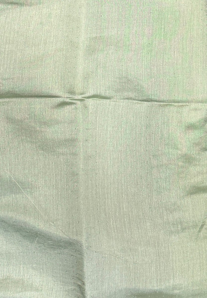 Blueberry Silk Saree-Bottle Green in Leaf Butta Embroidery Border
