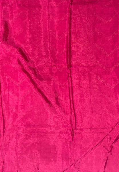 Banarasi Crepe Saree-Magenta In Deer Motif Zari Border