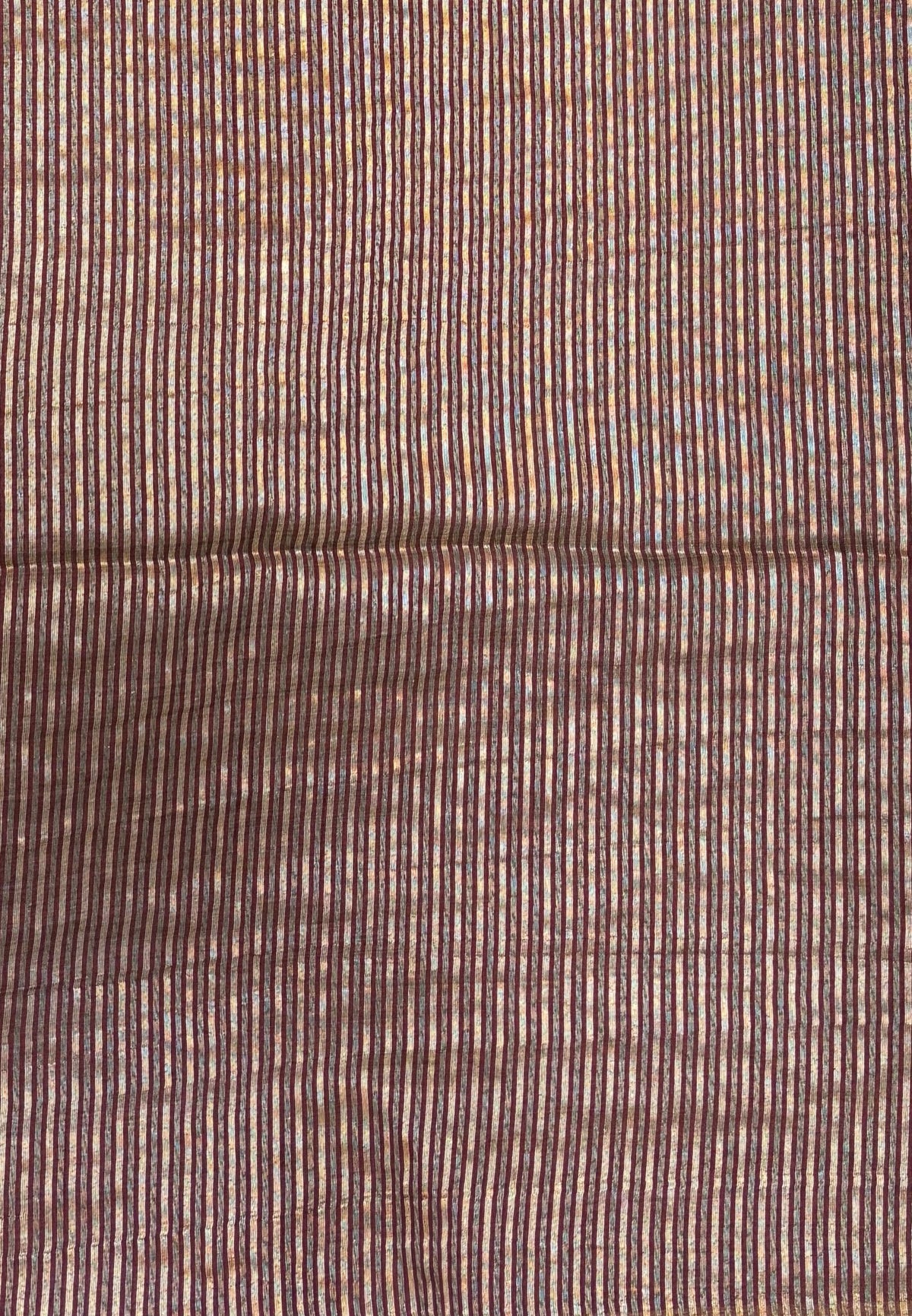 Semi Tussar Saree-Mustard in Tower Pattern Border