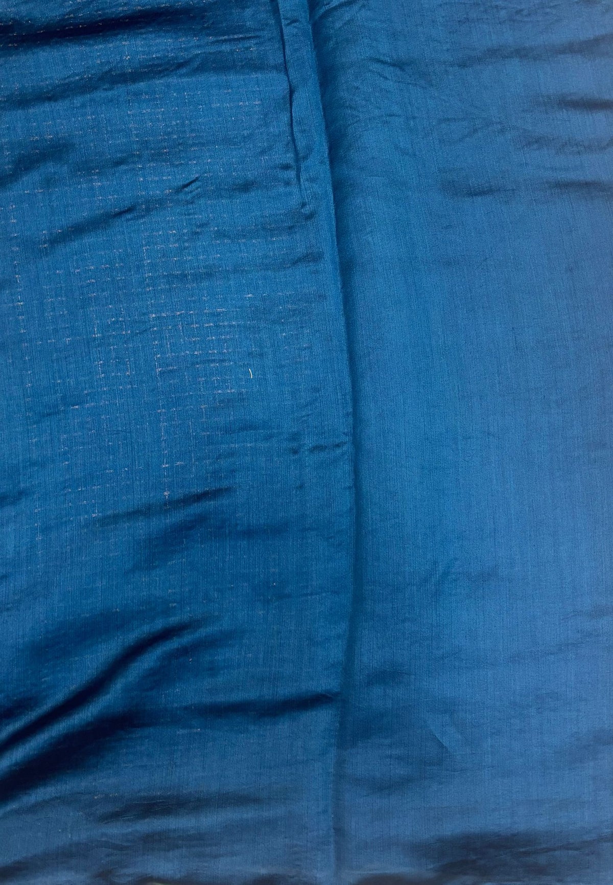 Soft Chiniya Silk Saree-Peacocok Blue in Thousand Butta Deer & Floral Border