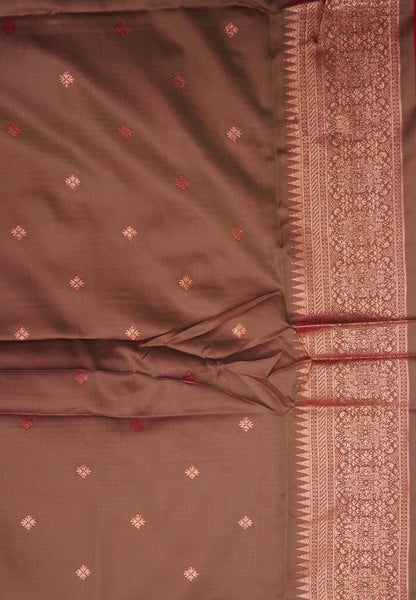 Semi Silk Saree-Rani Pink