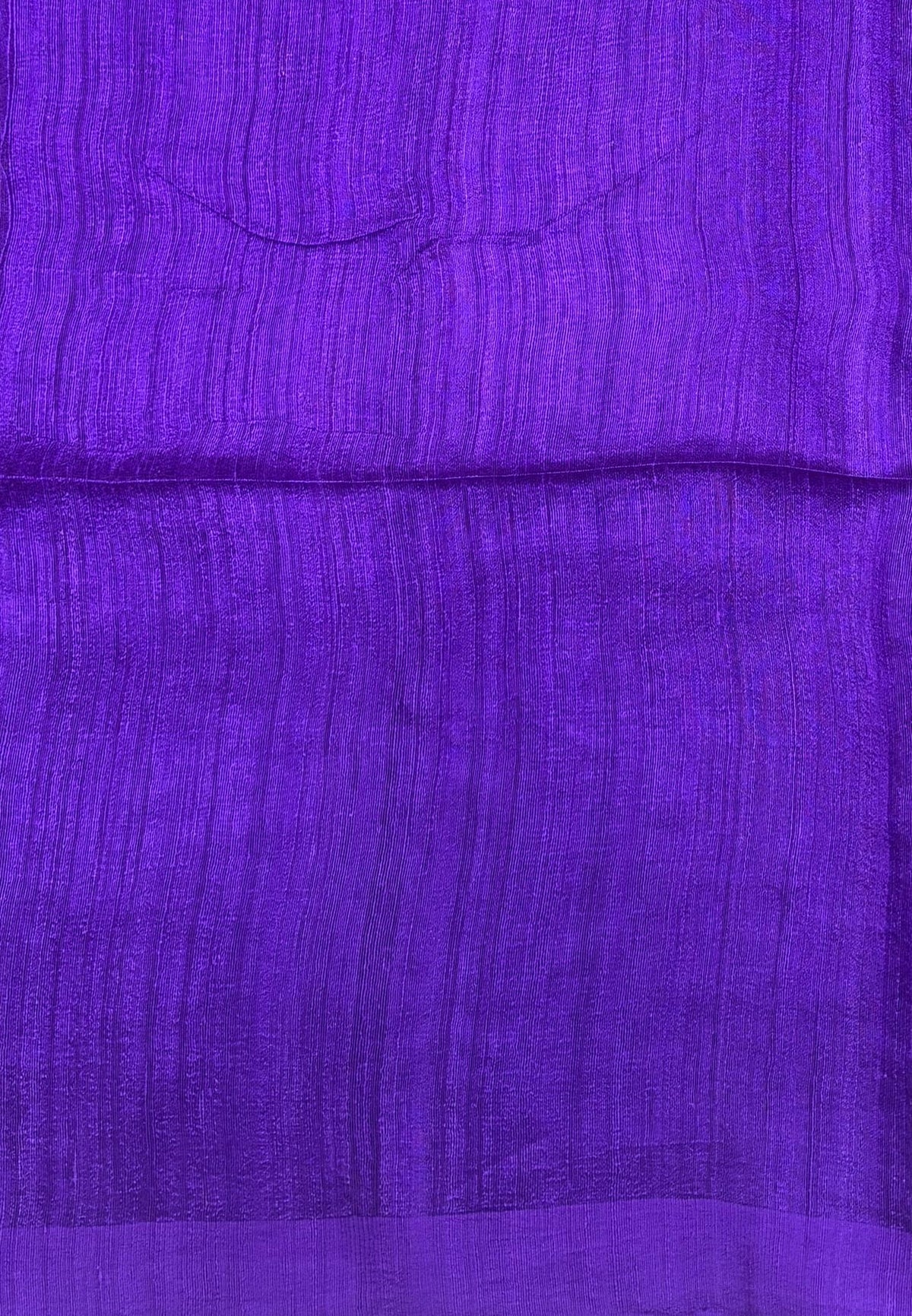 Pure Moonga Cotton Saree-Violet in Coin Butta with Striped Border
