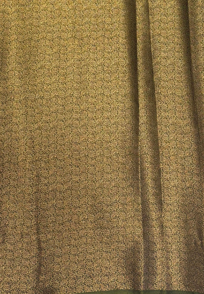 Bamboo Saree-Wine in Mini Checked Zari Border