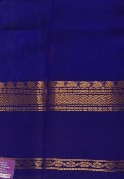 Pure Silk Cotton Saree-Rani Pink