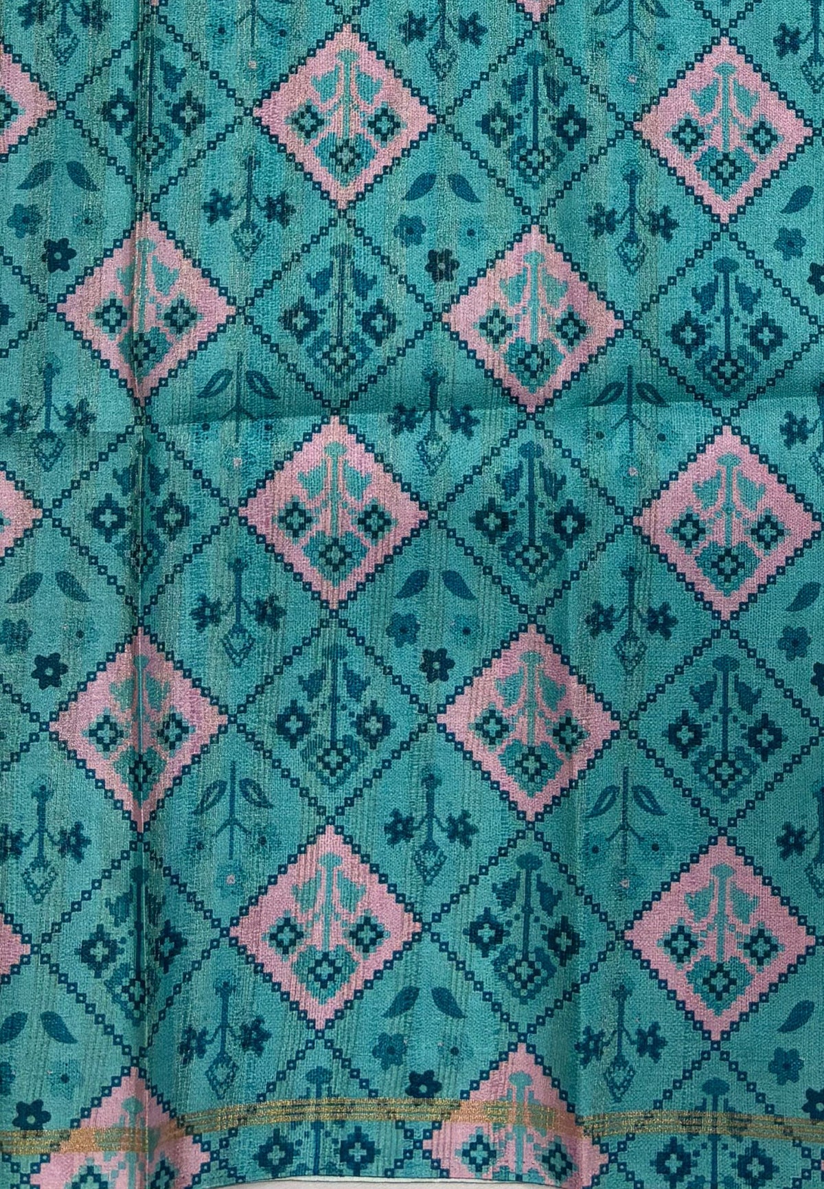 Semi Tussar Saree-Mauve with Plain Zari Border