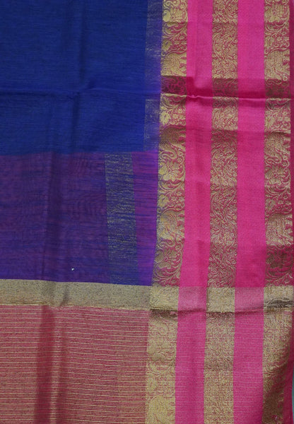 Bamboo Saree - Pentax Border Violet