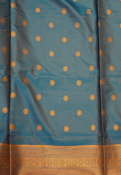Semi Silk Saree-Green