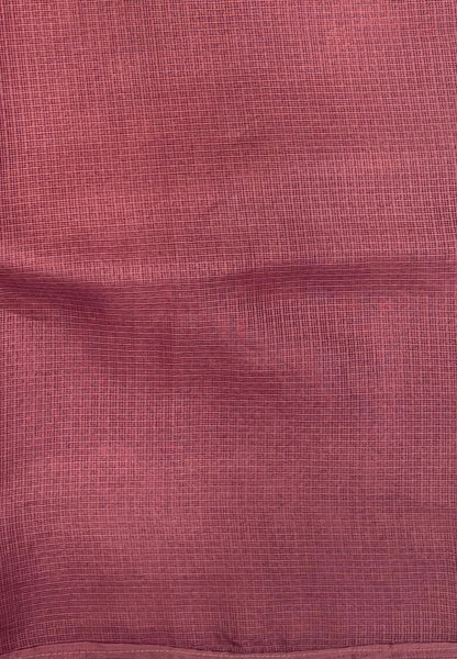 Kota Saree-Wine In Floral Jaali Lace Border