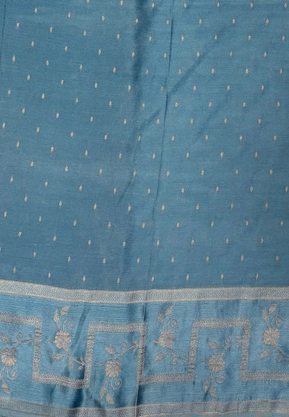 Banarasi Brocade Silk Saree-Rani Pink with Contrast Border