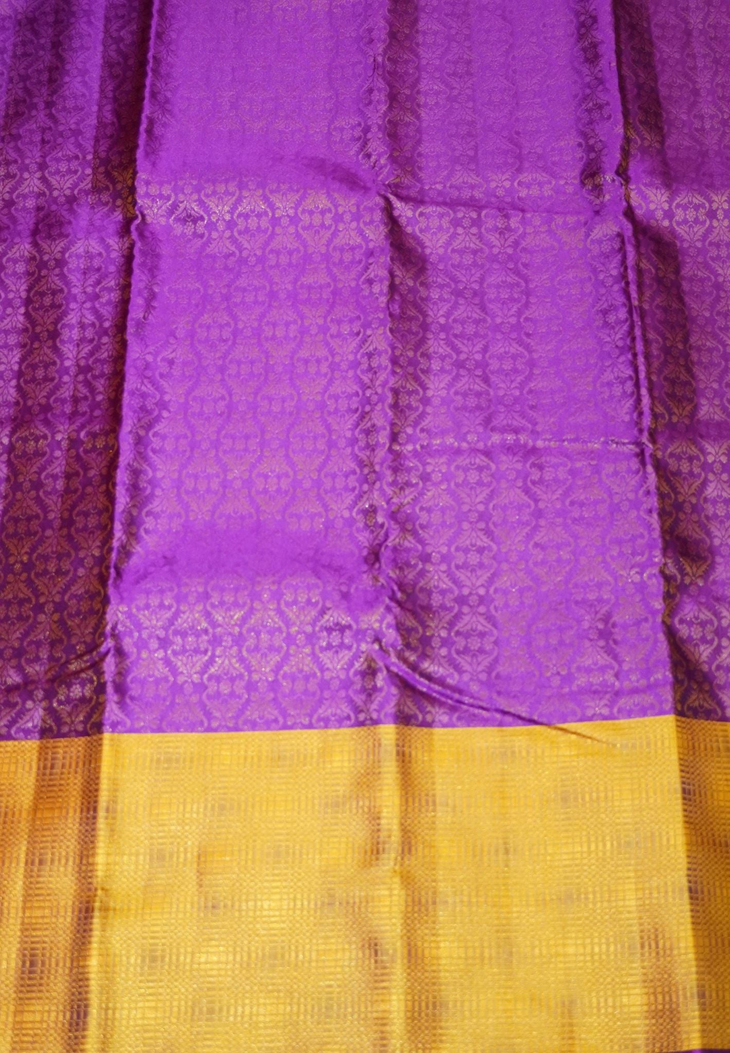 Pure Silk Saree - Full Zari Dark Purple