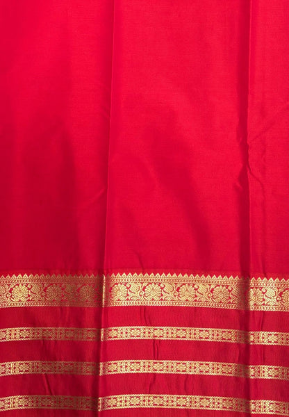Budget Kanchipuram Saree-Vadamali with Contrast Border