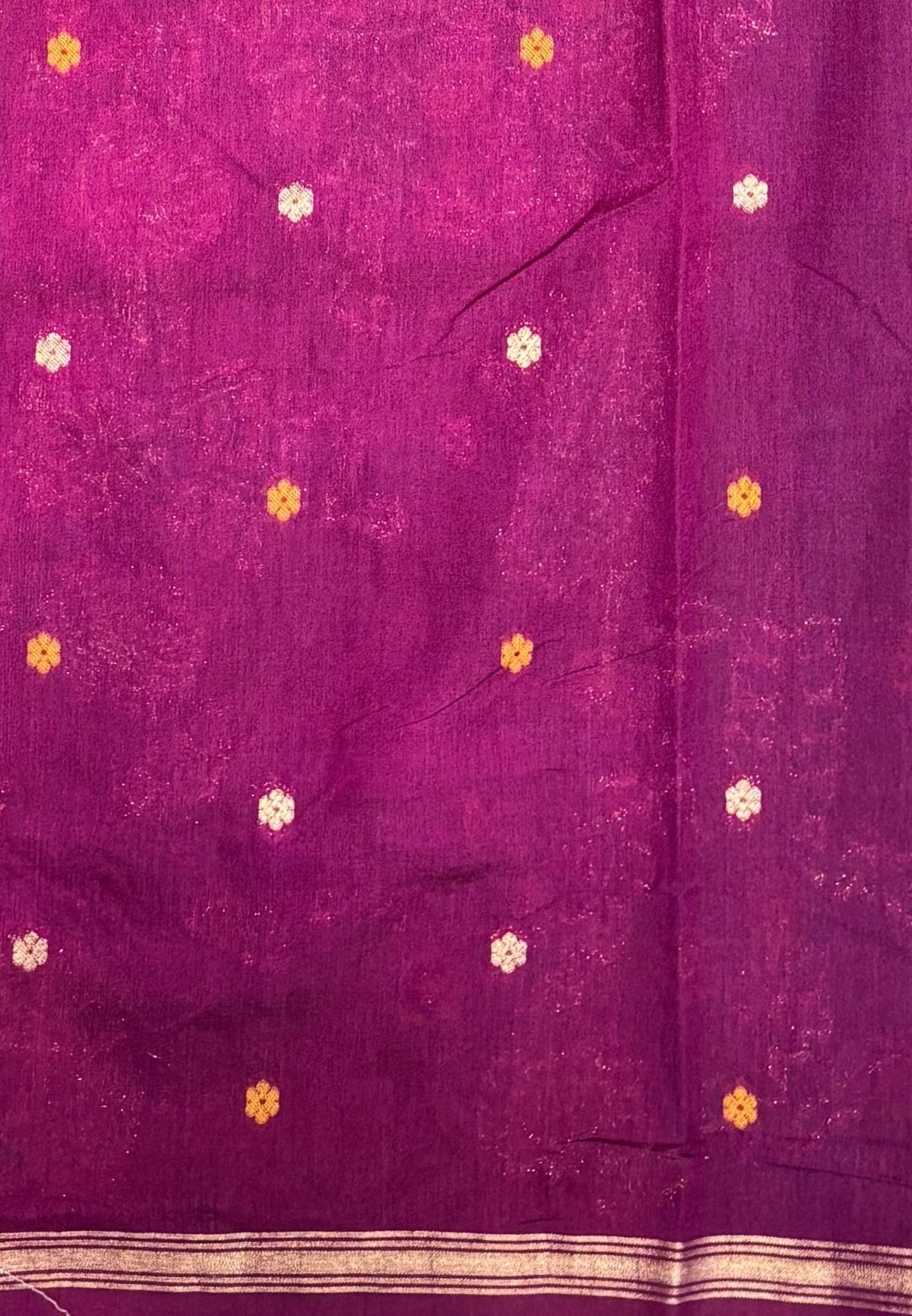 Gaji Silk Saree-Ramar Green In Warli Tree & Elephant With Contrast Border