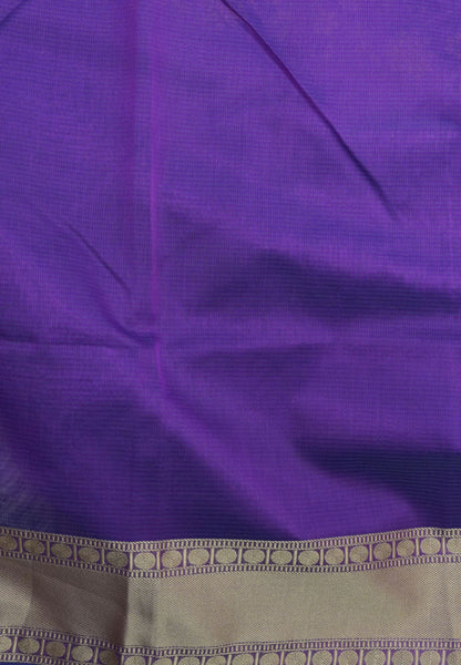 Kota Saree-Purple with Floral Embroidery work