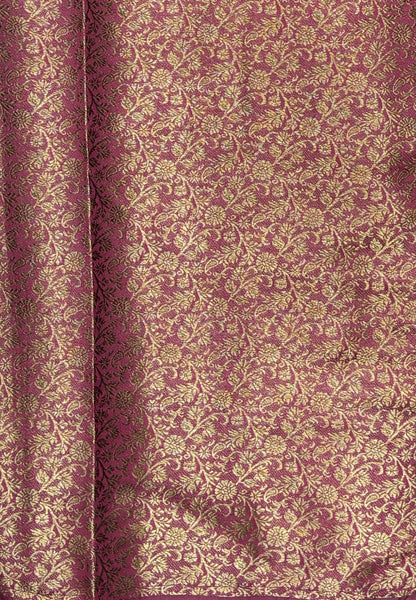 Bamboo Tussar Saree-Wine In Palum Pazhamum Border