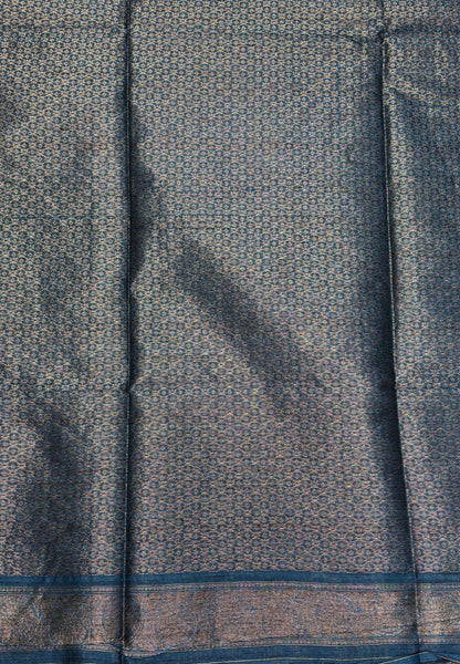 Semi Raw Silk Saree-Pink with Contrast Retapet Border