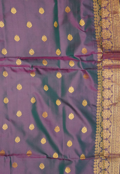 Semi Silk Saree-Rani Pink