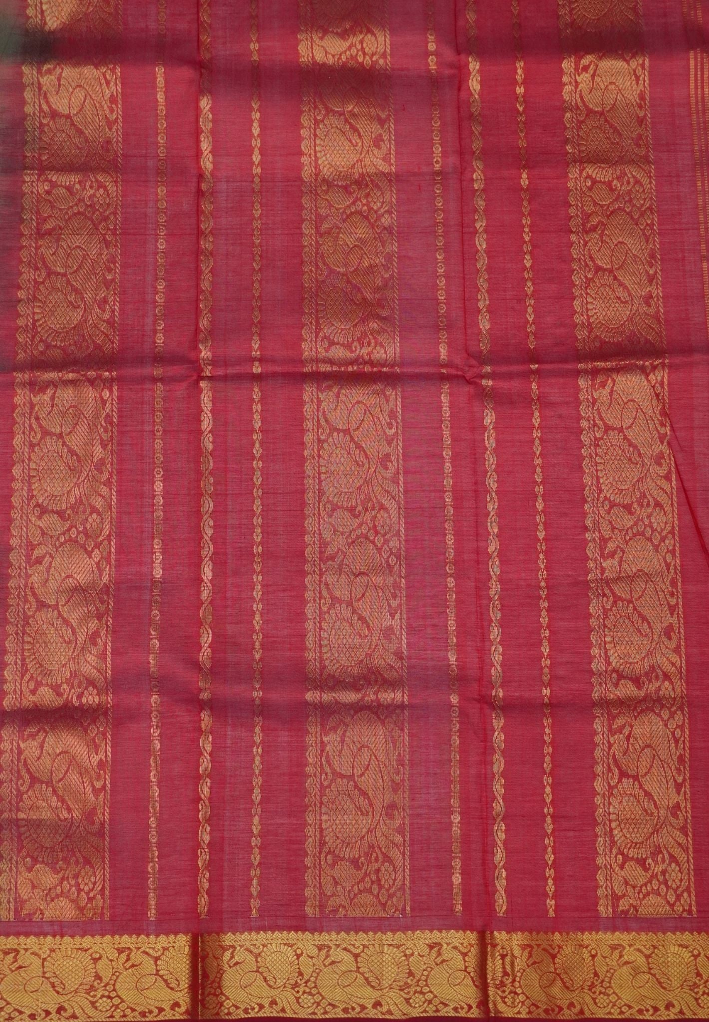Pure Silk Cotton Saree – Maanthulir shade in Classic Checkered Weave