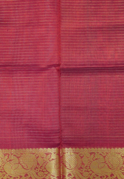 Pure Silk Cotton Saree – Maanthulir shade in Classic Checkered Weave