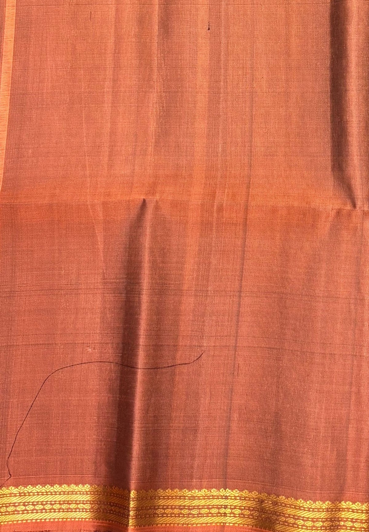 Pure Kanchipuram Silk Saree-Dark Purple in Intricate Paisley Motif Zari Border