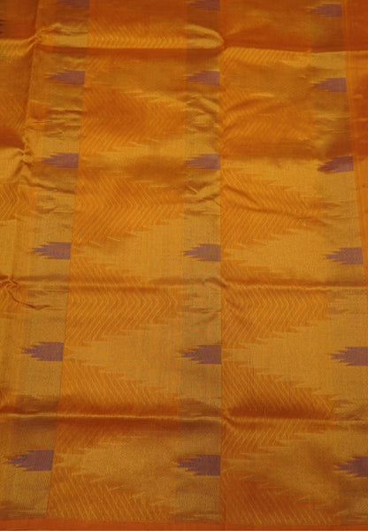 Pure Silk Cotton Saree-Blue in Thazhampoo Pattern