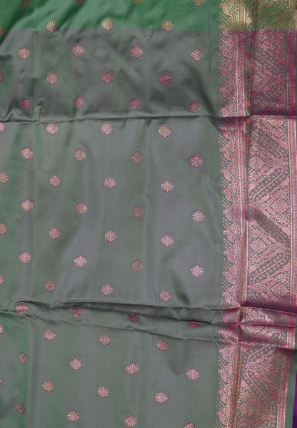 Semi Silk Saree-Magenta