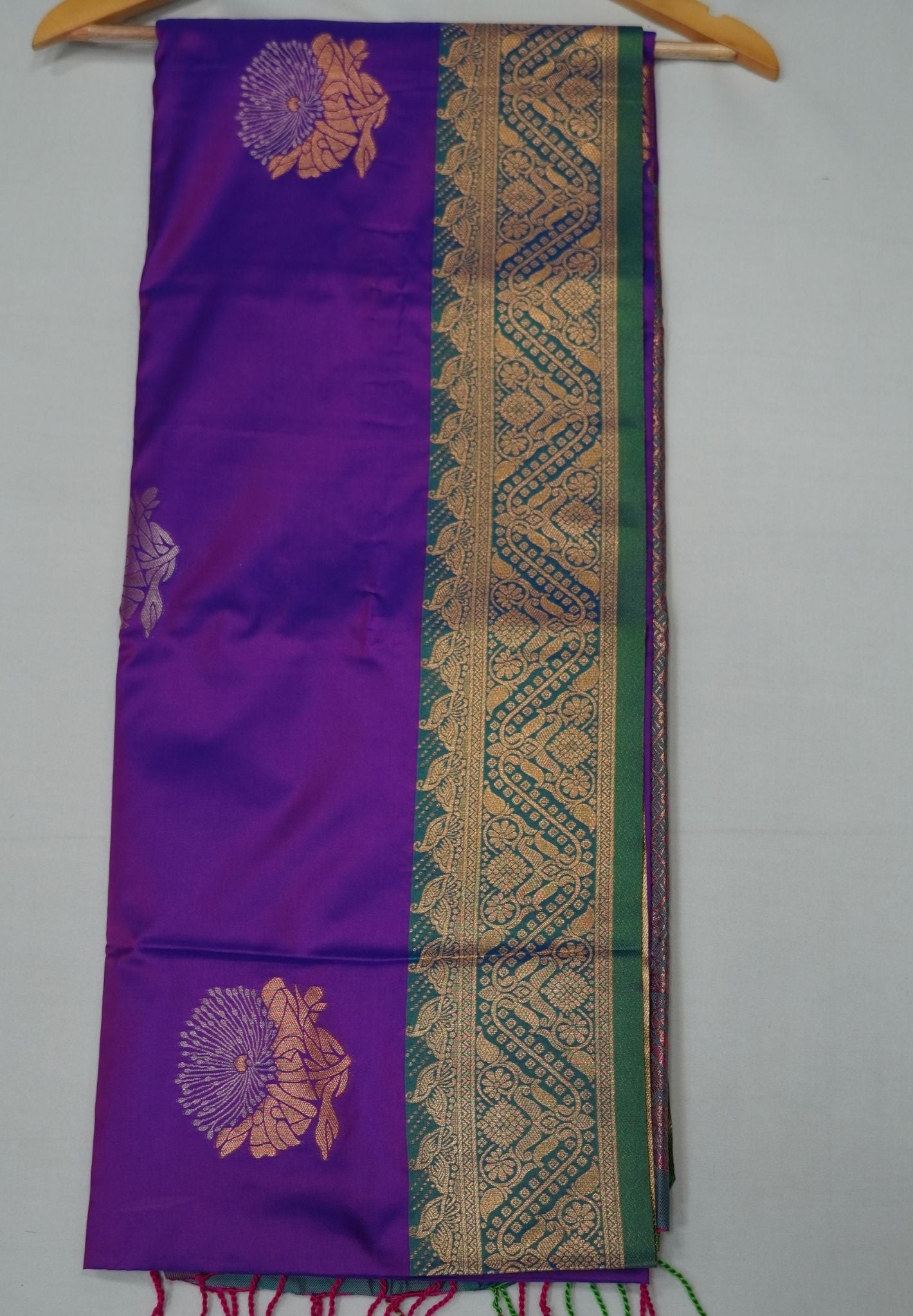 Semi Silk Saree-Purple