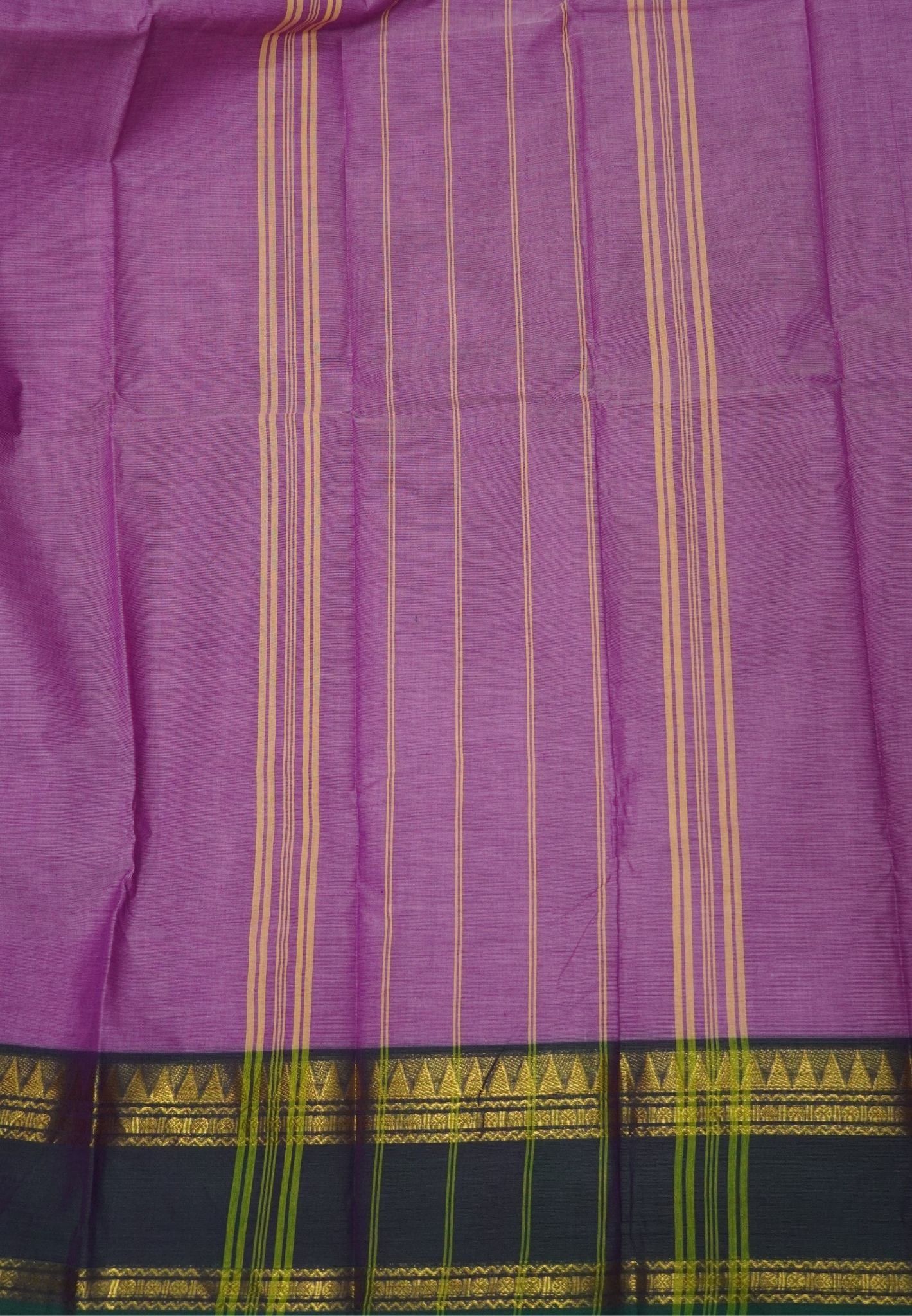 Chettinadu Cotton Saree-Baby Purple with Retapet Border