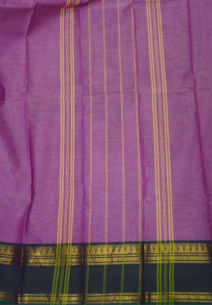 Chettinadu Cotton Saree-Baby Purple with Retapet Border