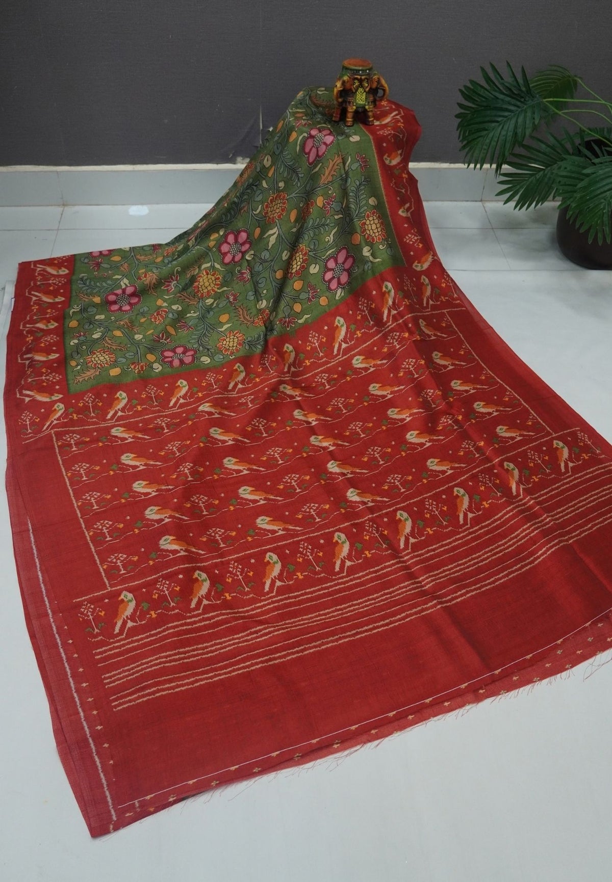 Premium Silk Saree-Green