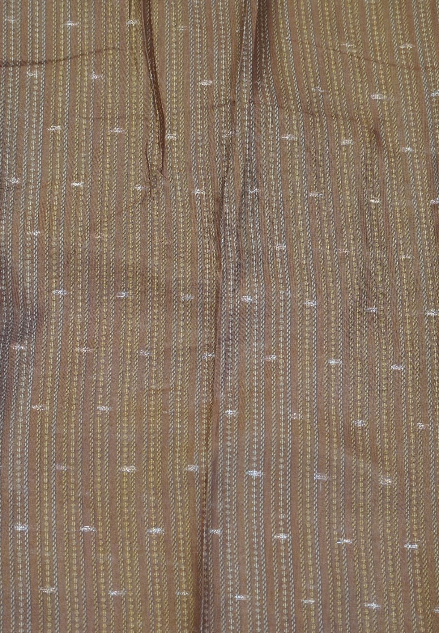 Semi Tussar Saree-Navy Blue with  Mini Zari Dots
