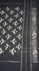 Pochampally Cotton double Ikkat Saree Grey - White thumbnail