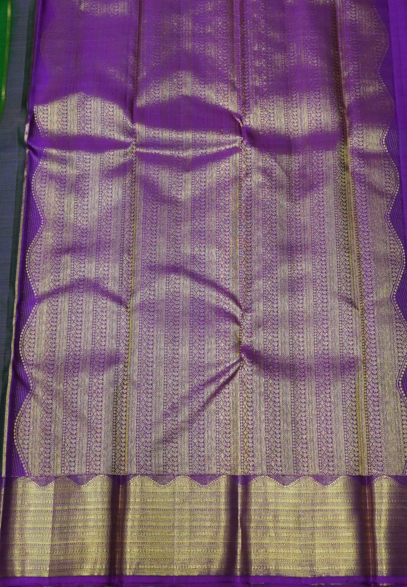 Pure Silk Saree - Grass Green