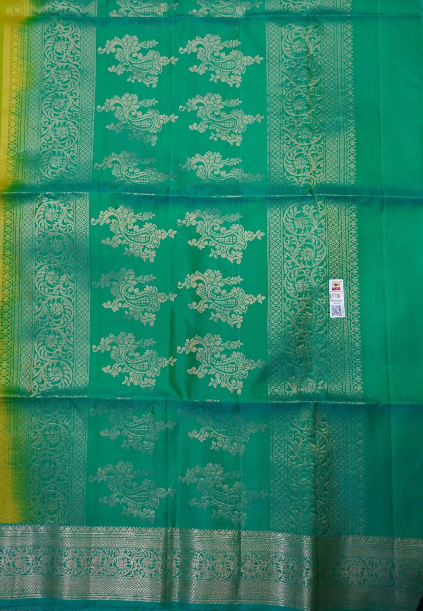 Pure Kanchipuram Silk Saree - Parrot Green