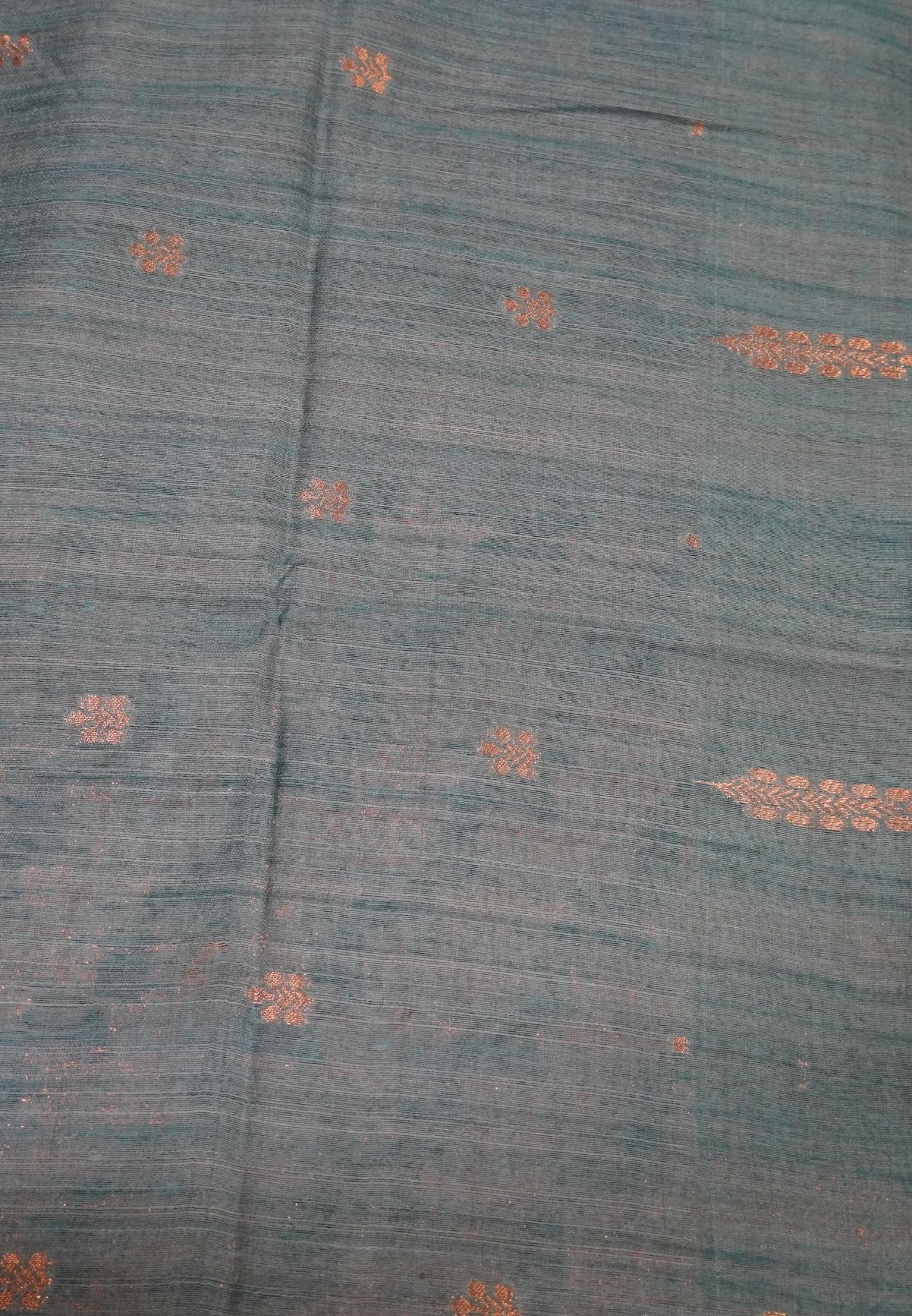 Linen Saree - Blue - Ramar Blue