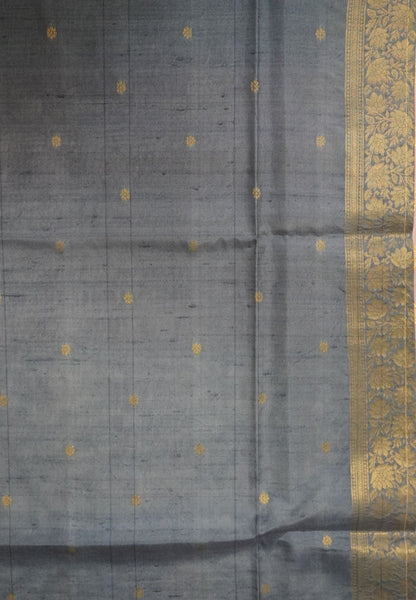 Dola Silk Saree-Blue with Floral