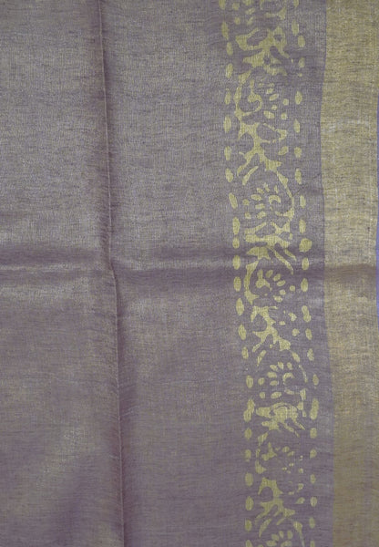 Bhagalpur Tissue Saree - Purple