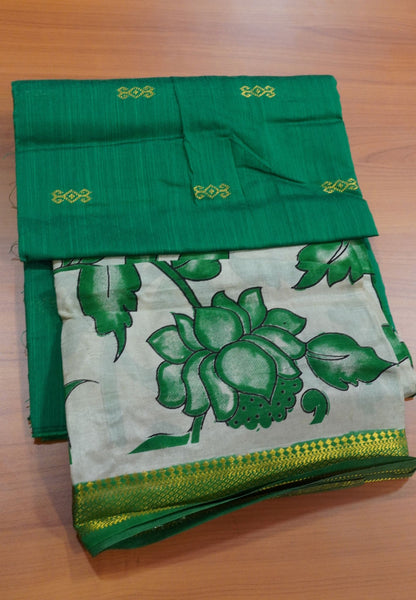 Unstitched Sawar Suit - Kalamkari Dupatta
