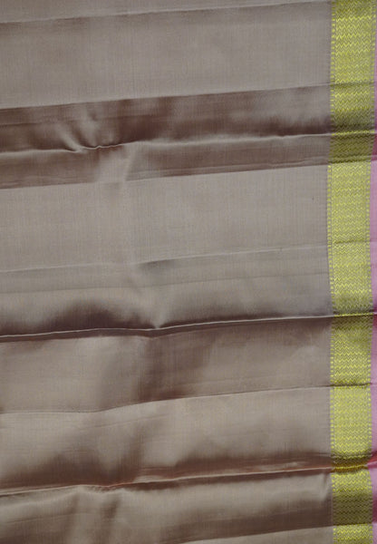 Pure Silk Saree - Floral Peach Pink